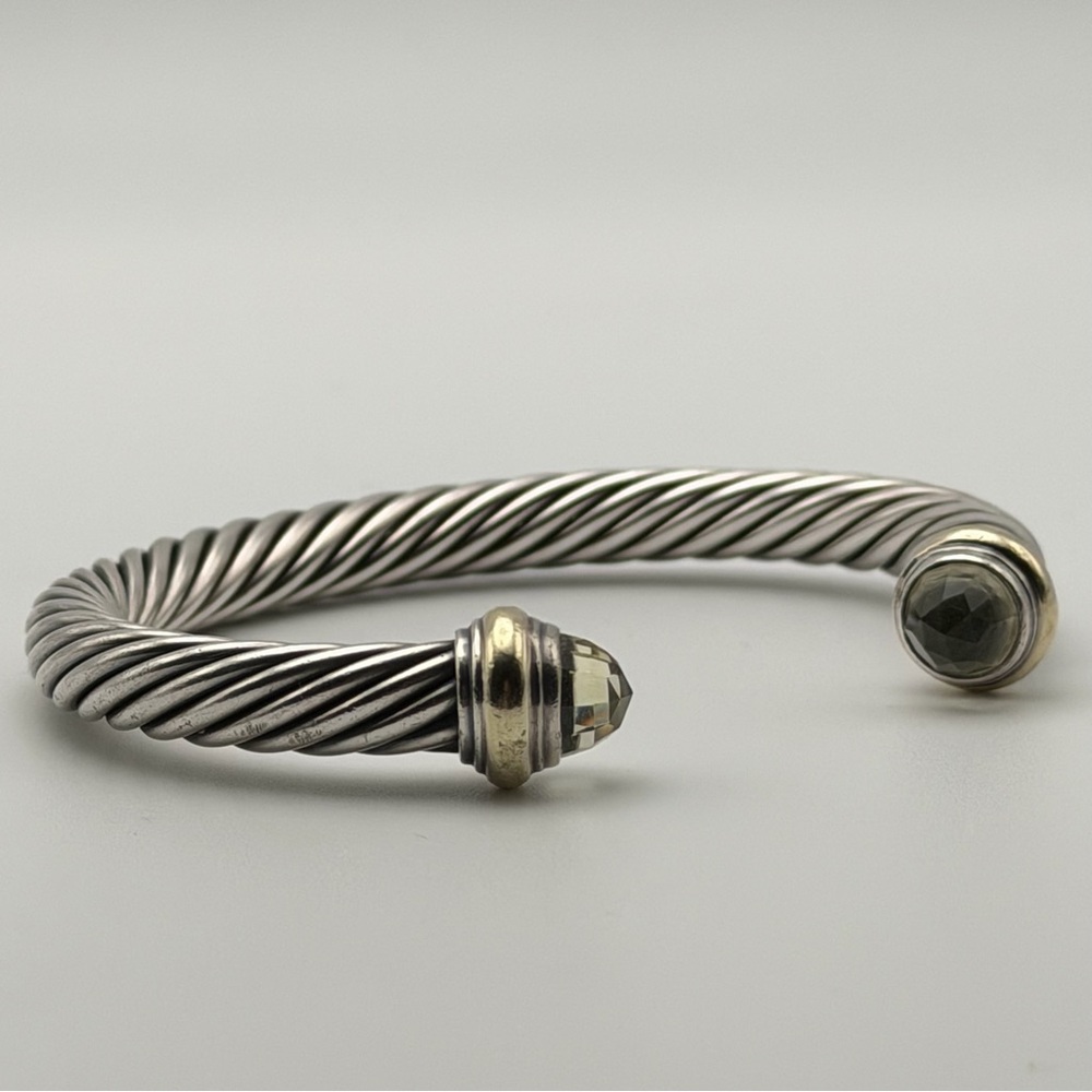 DAVID YURMAN CLASSIC CABLE BRACELET – PRASIOLITE - Picture 2 of 5